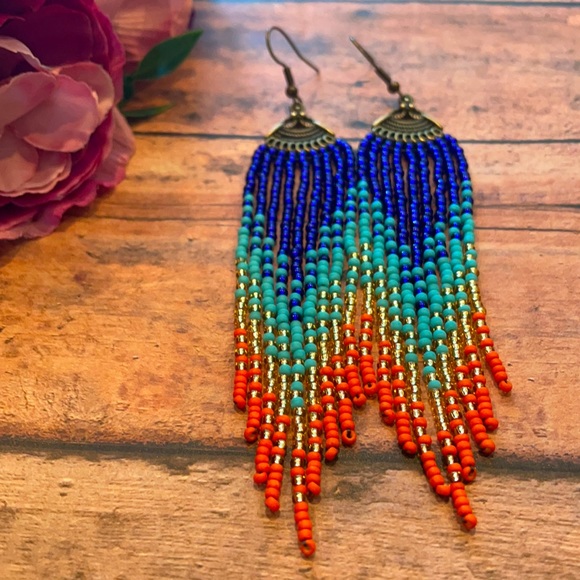 Colorful Long earring - Picture 4 of 5